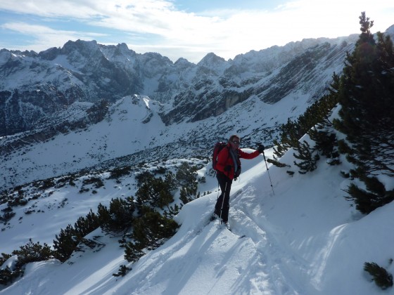 Spitzkehre vor grosser Kulisse