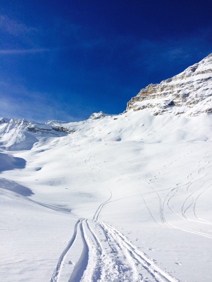 Nach der Abfahrt...die Lawine aus Sicht des Skifahrers 